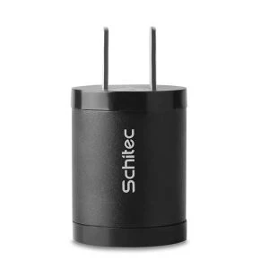 Mini-formaat draagbare enkele USB-wandoplader met ronde vorm