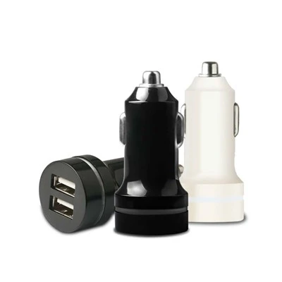 5V 1000mA draagbare 2-poorts USB mobiele autolader